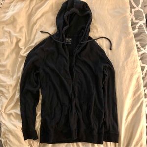 Abercrombie & Fitch Black Hoodie Jacket SizeMedium